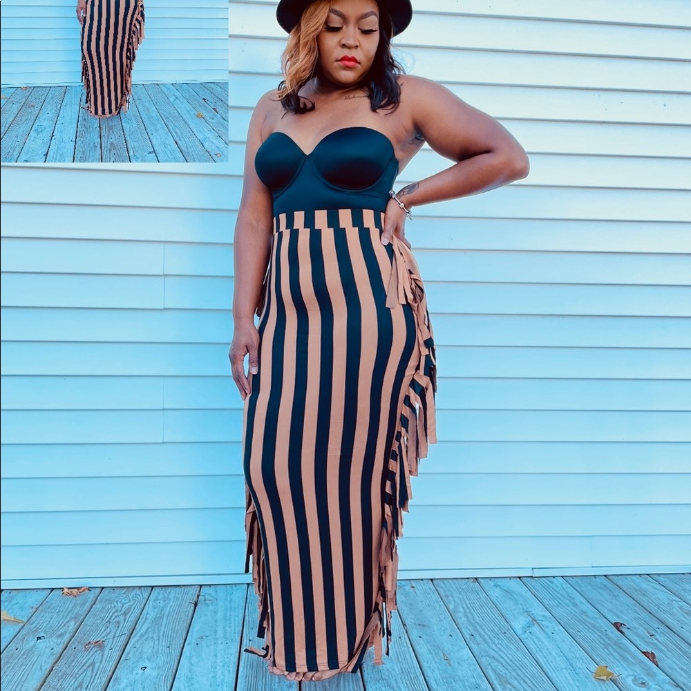 Maxi Stripped Skirt